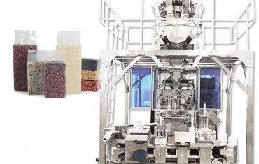 穀物用自動ブリック式真空袋成形充填包装機