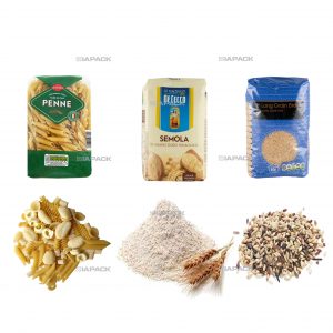 穀物の自動平底袋成形充填ラベル包装